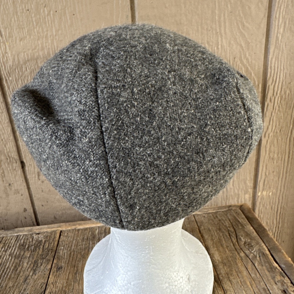 VTG Wool Newsboy Flat Cap - Size Medium Gray Hat - Empire State Caps - Picture 5 of 8